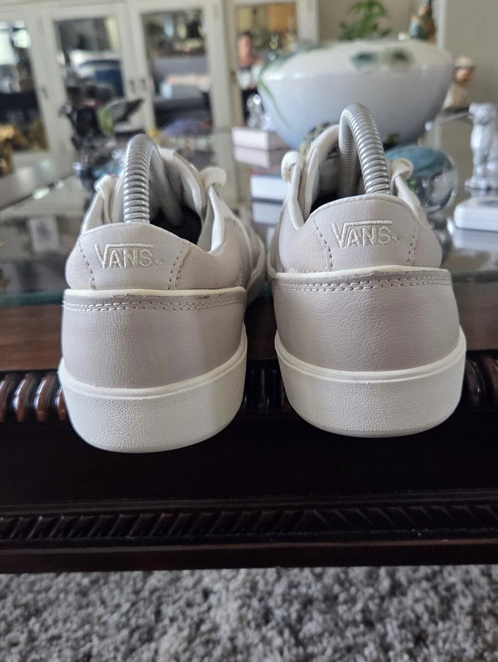 Vans Men’s Low Land  Casual Sneakers in Cream